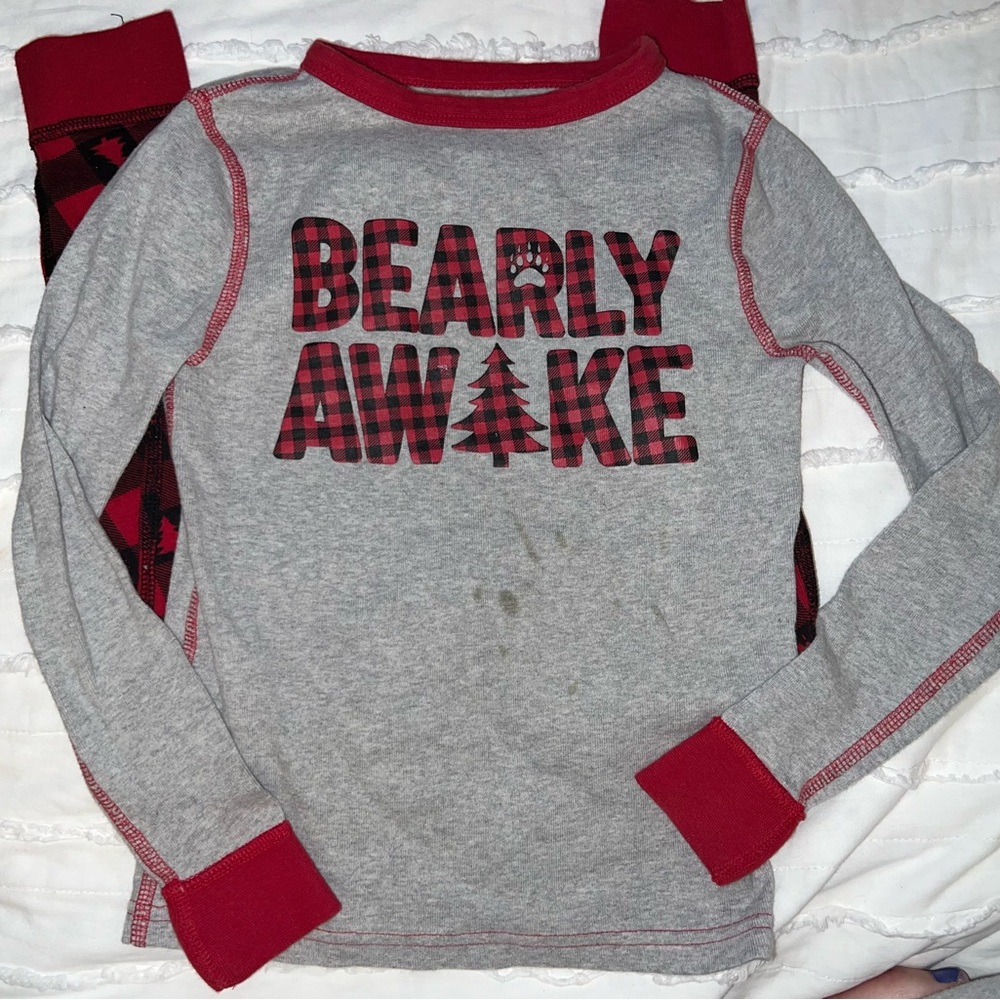 “Bearly Awake” Kids pajama Set size 6